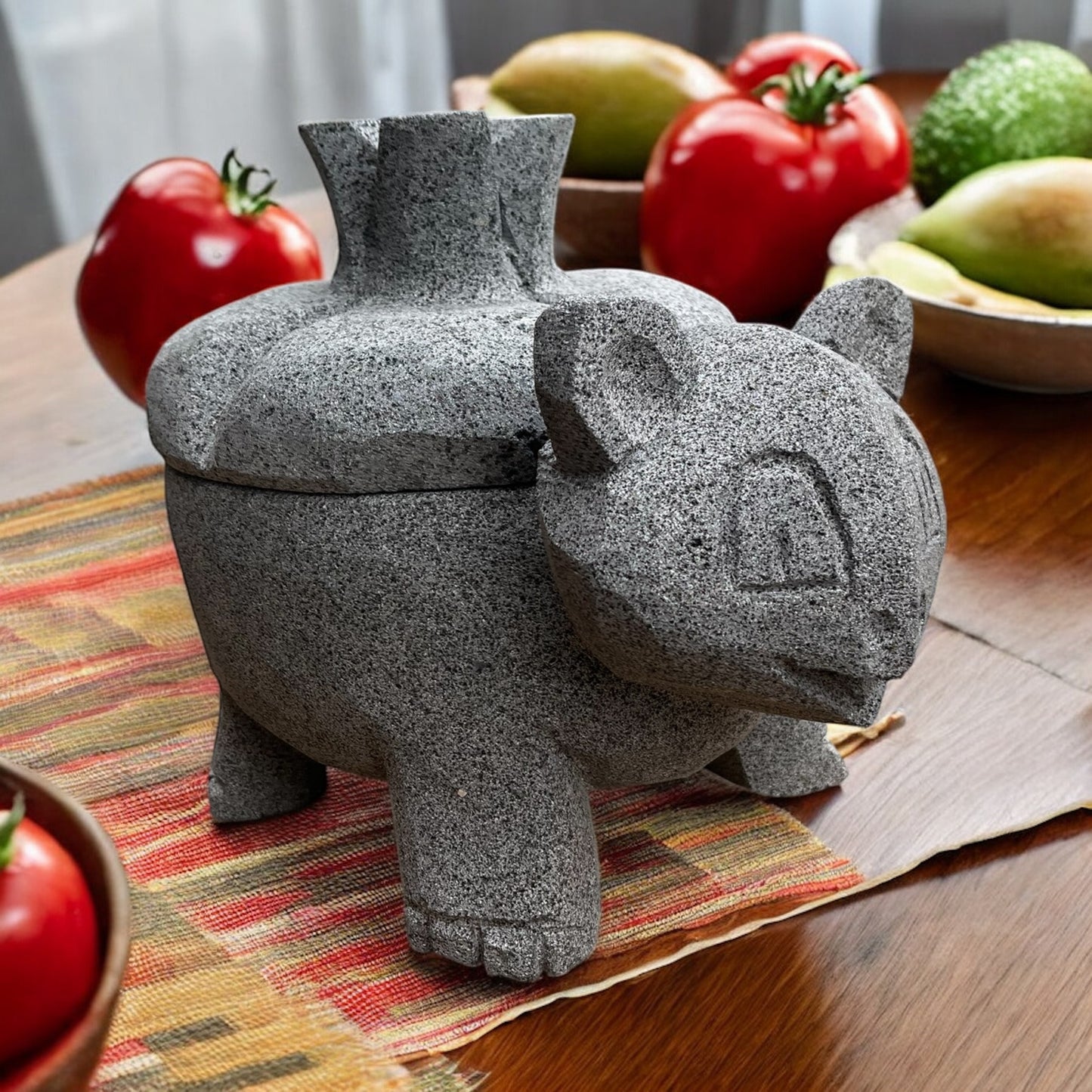 Molcajete de Bulbasaur - Hecho de piedra recinto