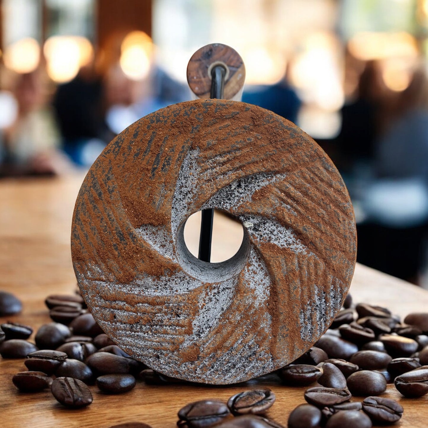 Molino Artesanal para Café - Hecho de Piedra Volcánica