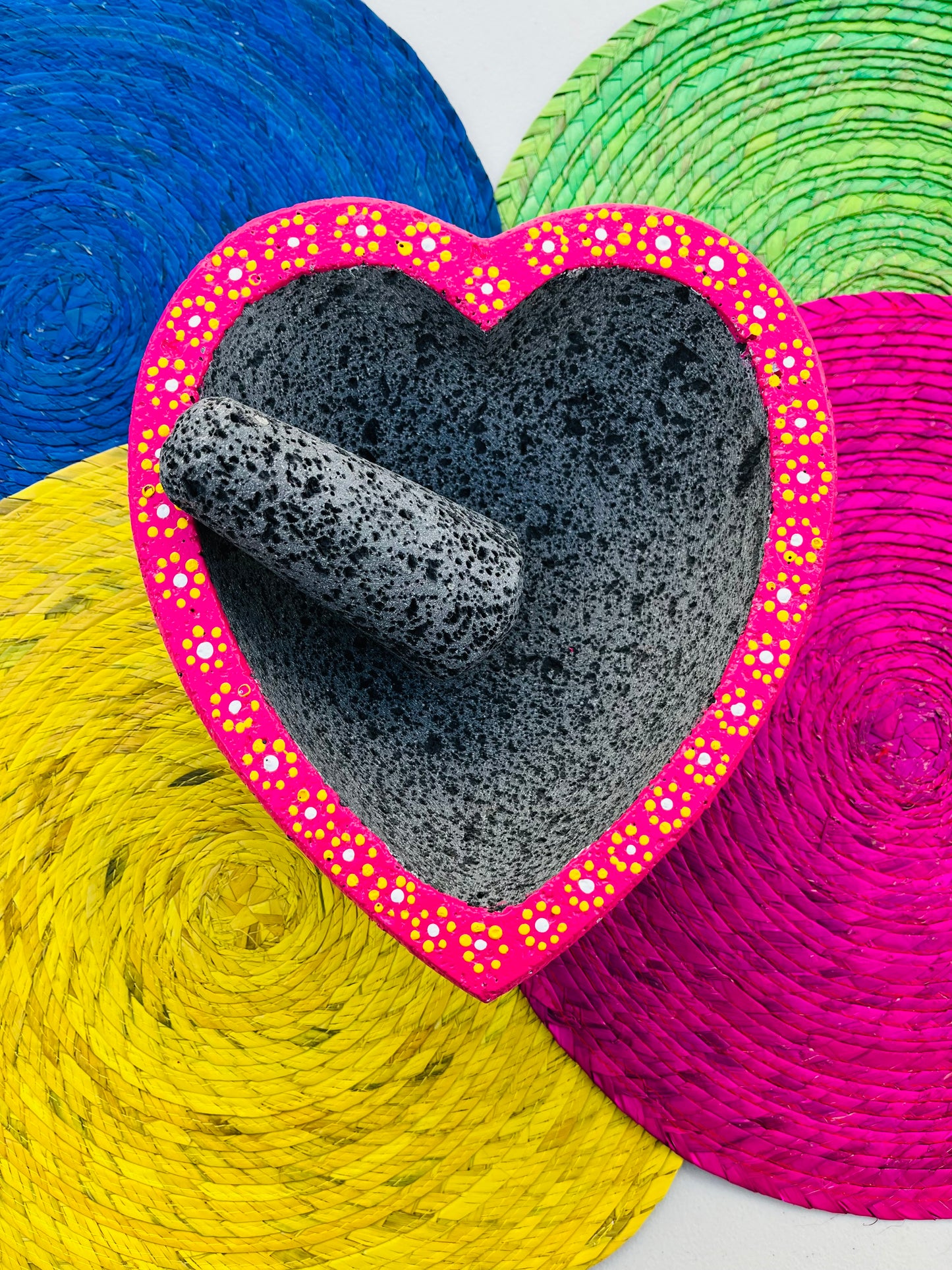 Molcajete con diseño de Corazón ❤️