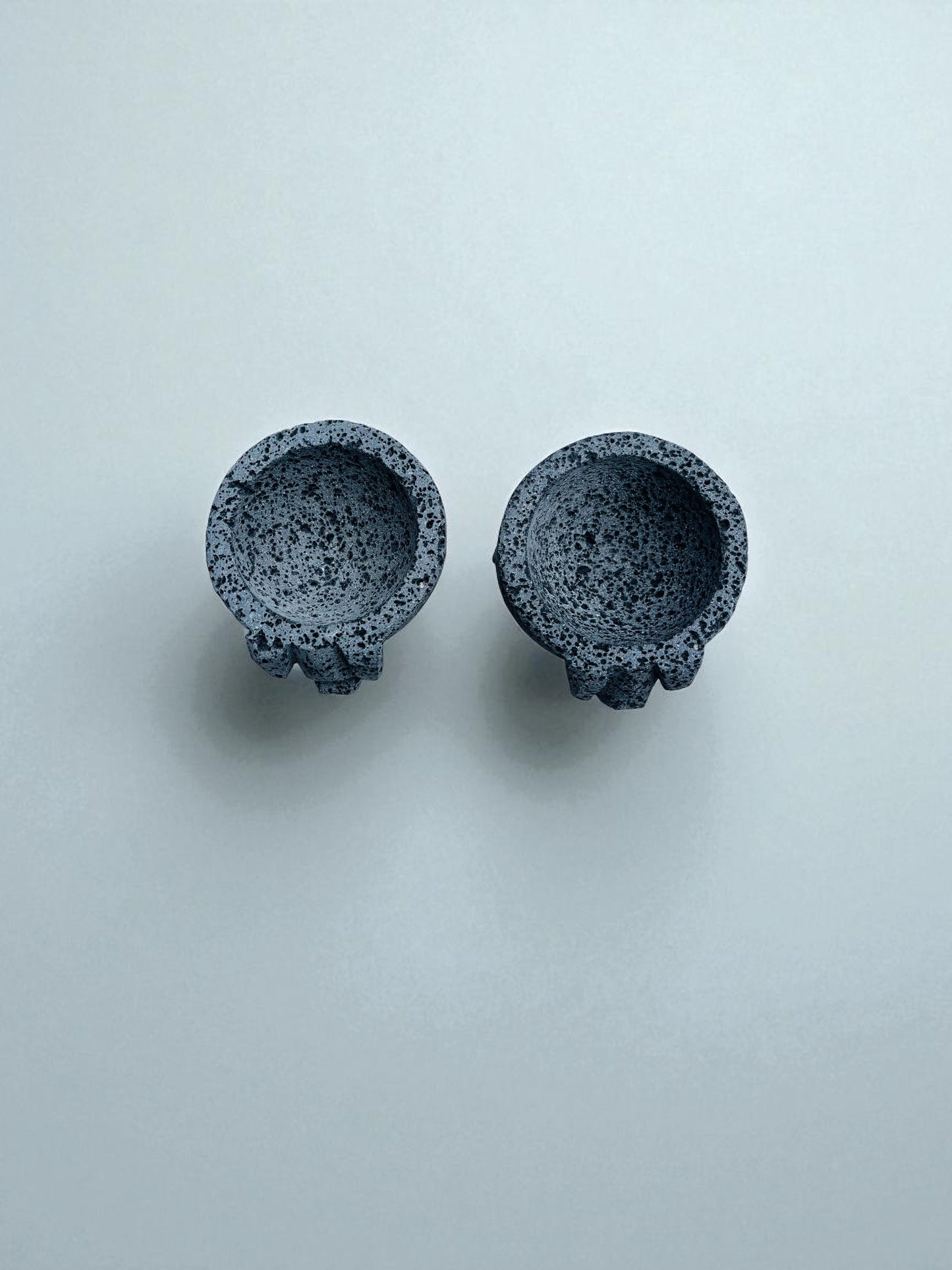 Kit - Molcajetes (10 cm de diámetro) 4 Pulgadas - Hechos Piedra Volcánica