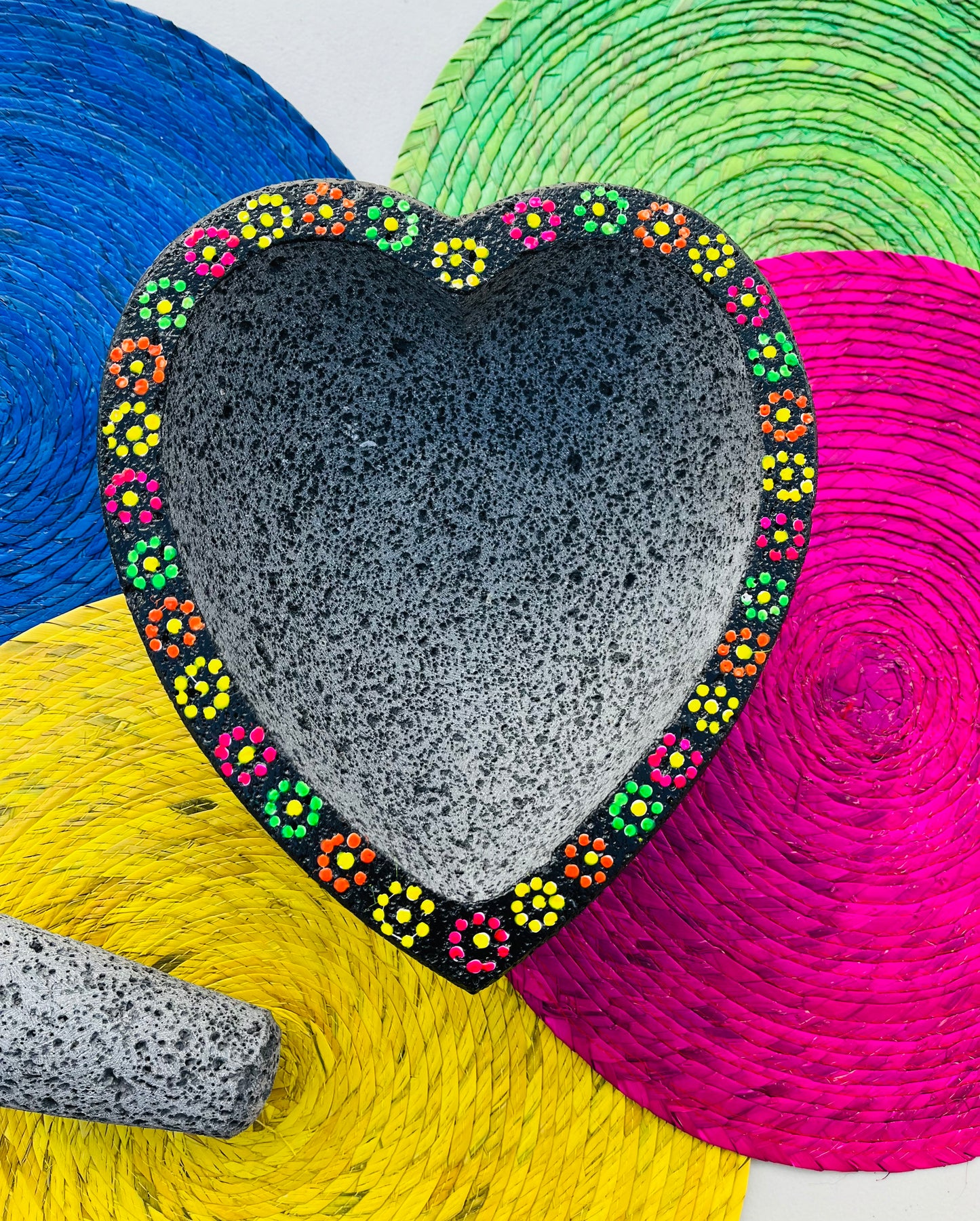 Molcajete con diseño de Corazón ❤️