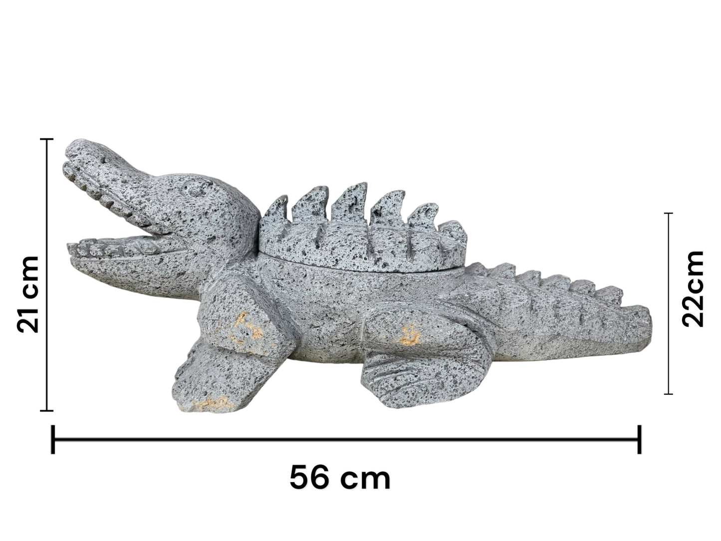 Molcajete con diseño de Cocodrilo
