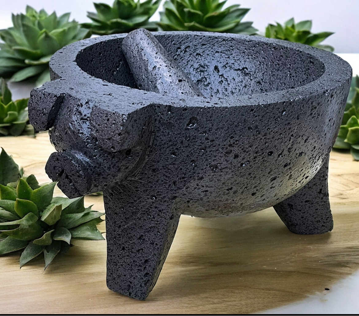 Molcajete de piedra volcánica 7 Litros