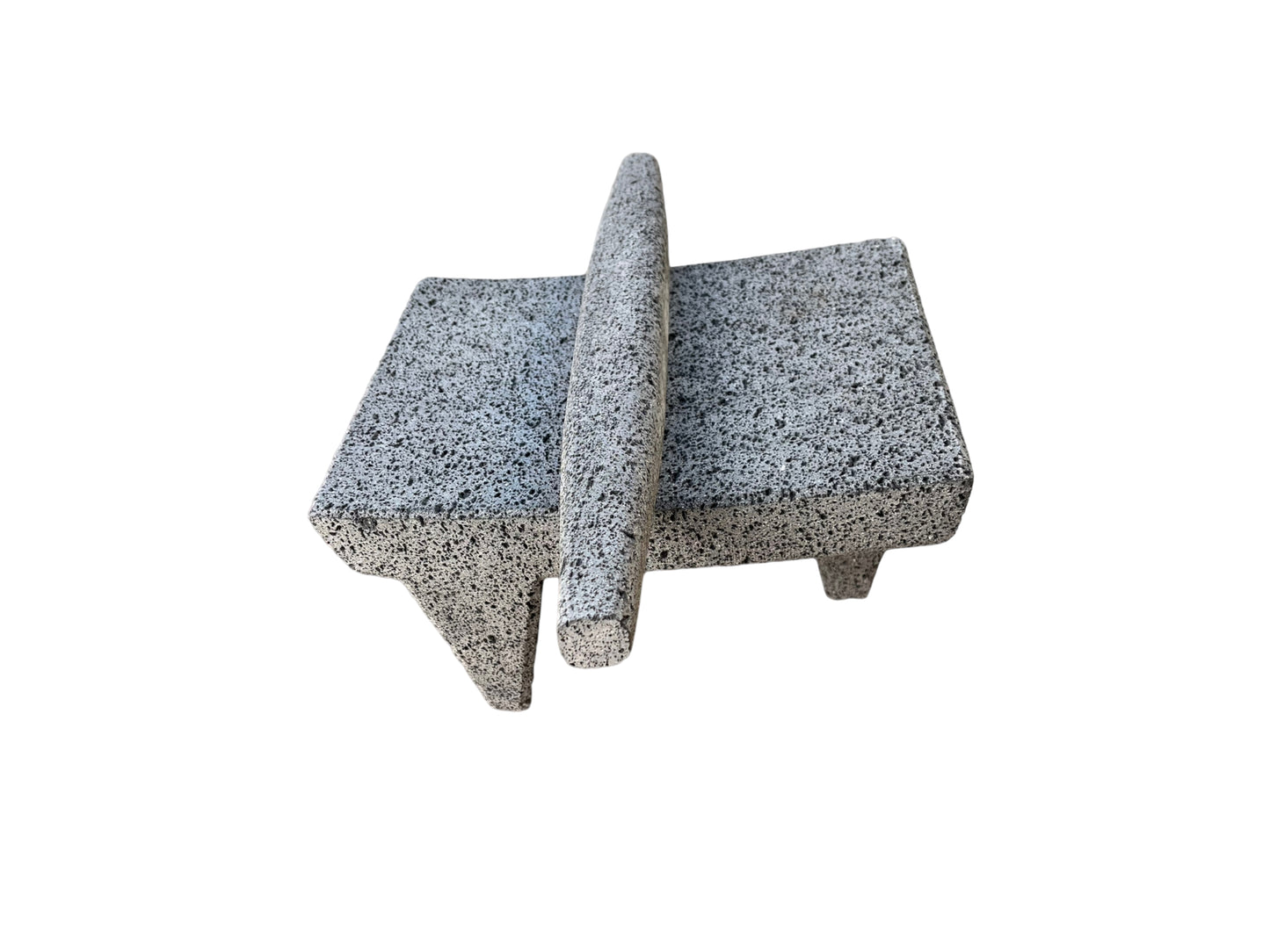 Metate de piedra volcánica 16 pulgadas