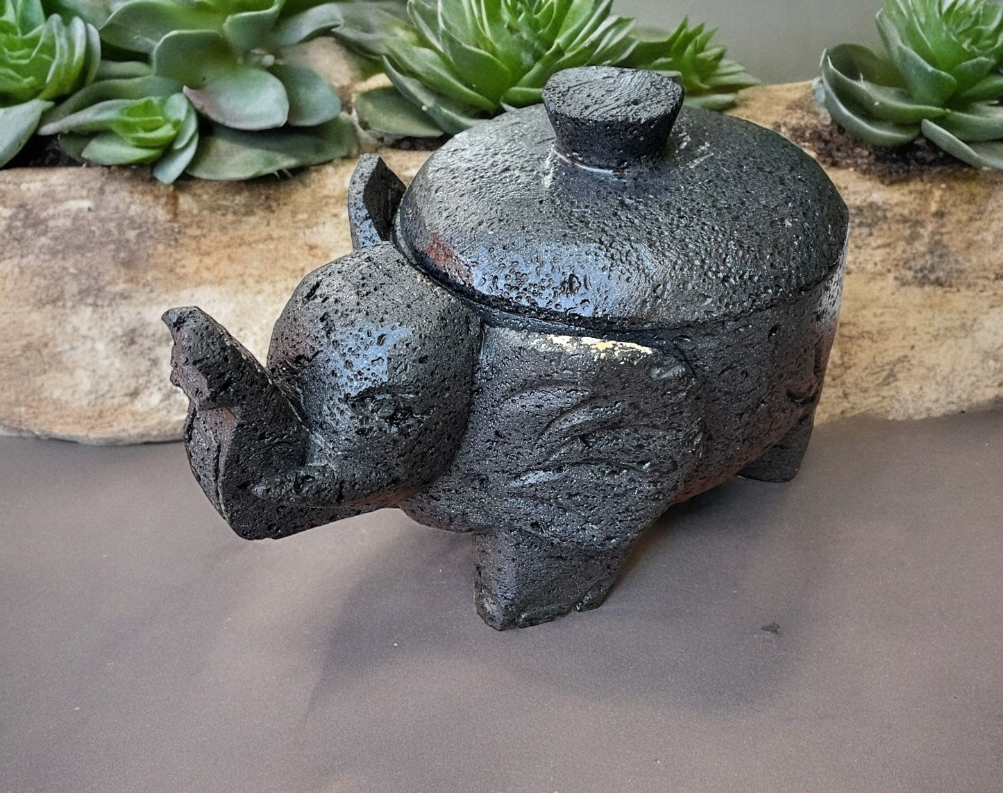 Molcajete con diseño de Elefante