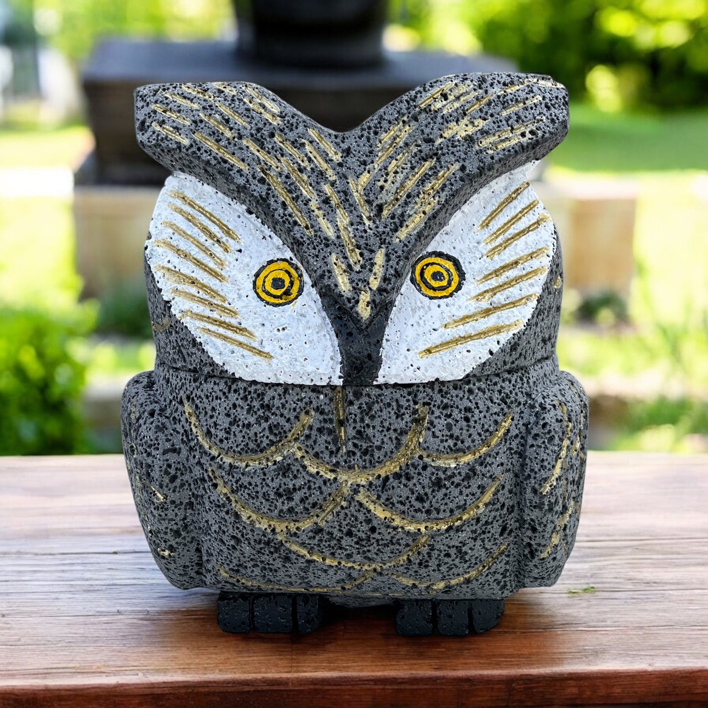 Molcajete con diseño de Búho