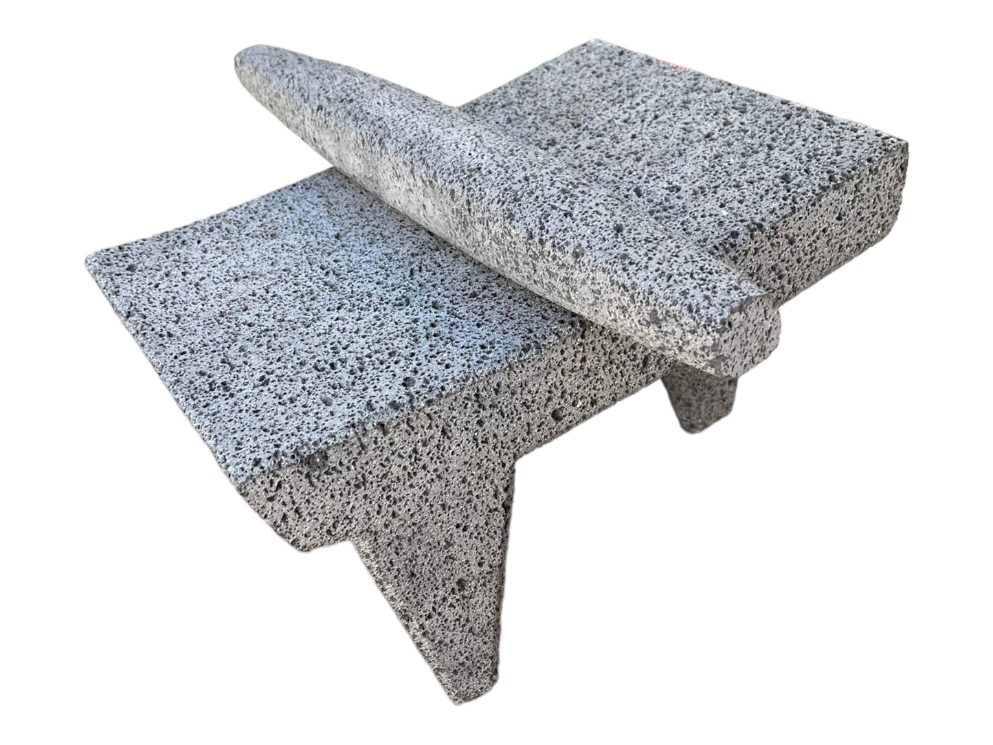 Metate de piedra volcánica 16 pulgadas