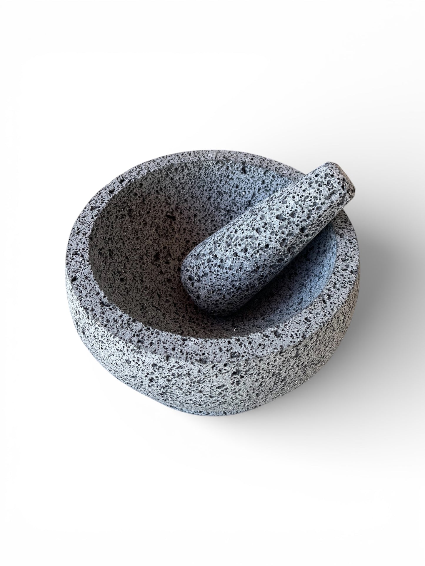Molcajete de tazón 1.2 Litros - Hecho de piedra Volcánica