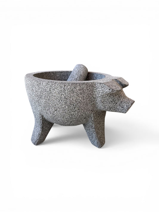 Molcajete de Piedra Recinto Volcánico 1L | Ideal para Especias y Salsas Frías