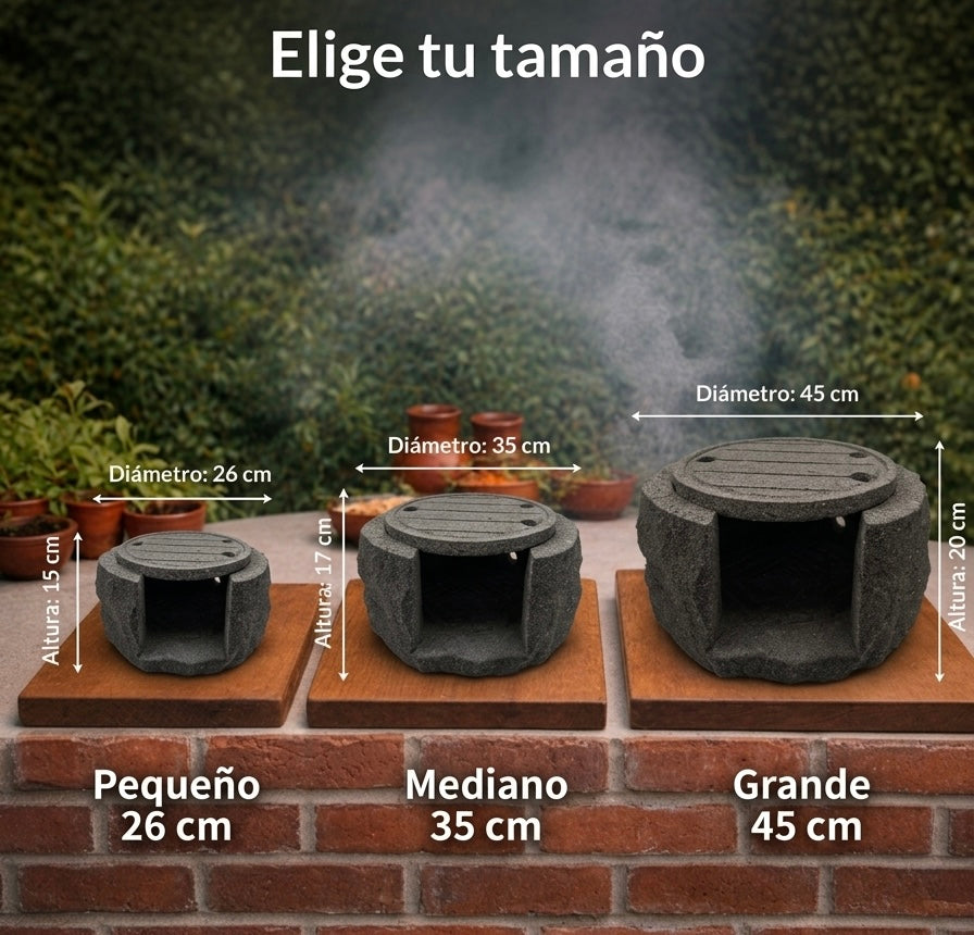 Asador de piedra volcánica 🔥 La forma más auténtica de disfrutar carne asada