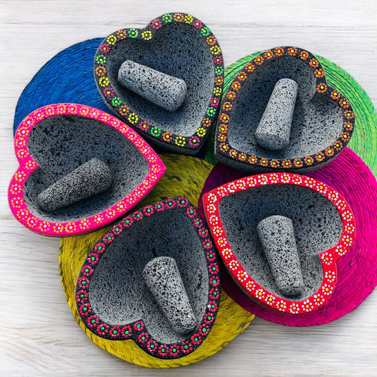 Molcajete con diseño de Corazón ❤️