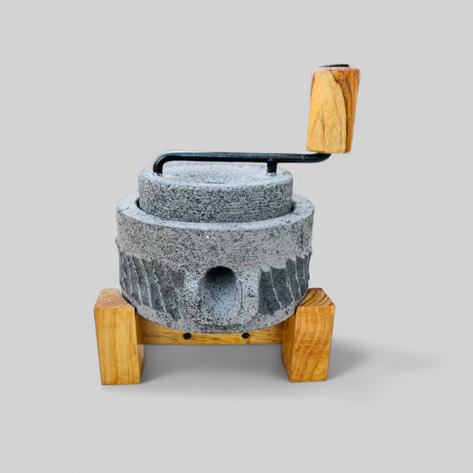 Molino Artesanal para Café - Hecho de Piedra Volcánica