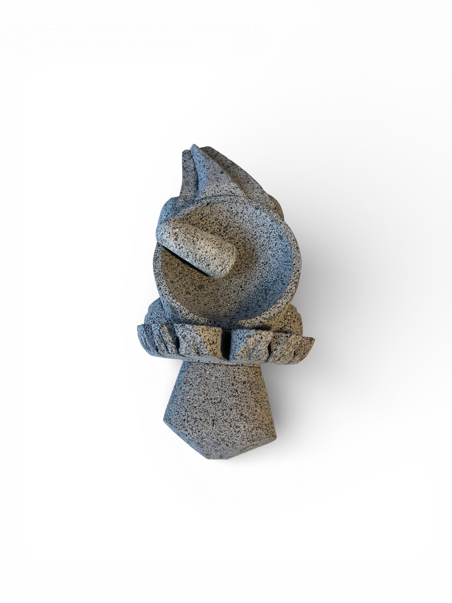 Molcajete con diseño de Ajolote -Hecho en piedra volcánica