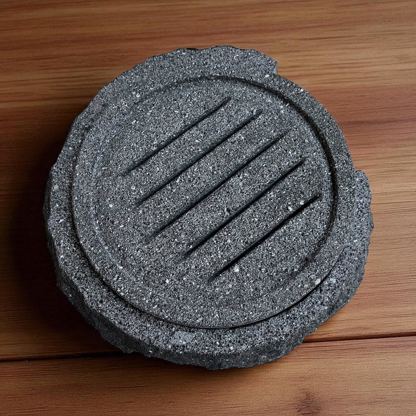 Asador de Piedra Volcánica con Comal