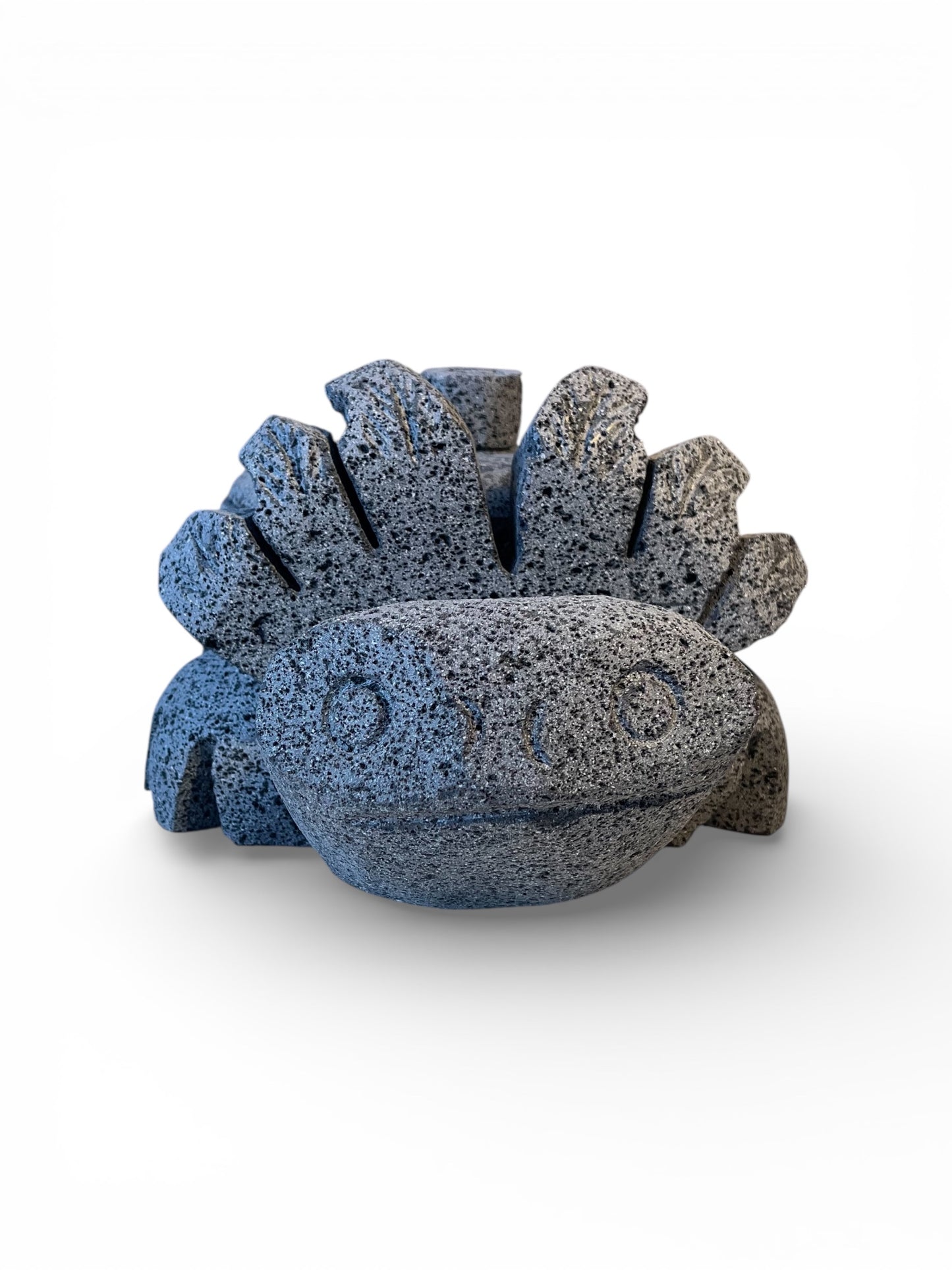 Molcajete con diseño de Ajolote -Hecho en piedra volcánica