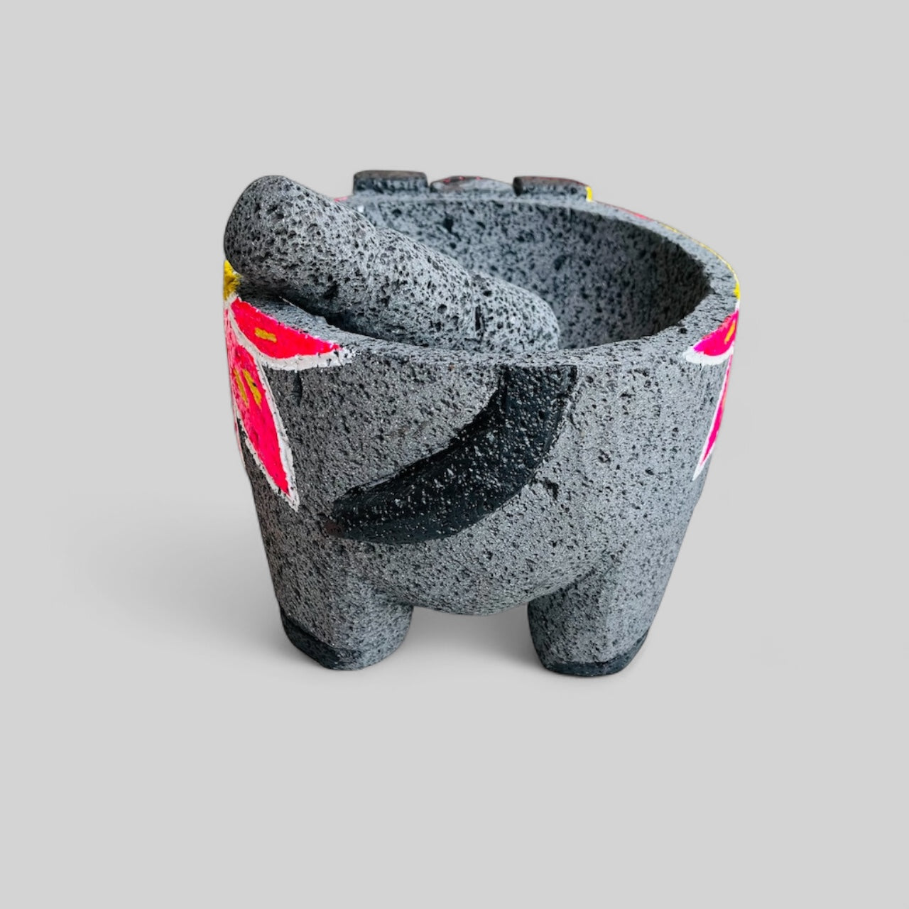 Molcajete de Marranita Pintada  🐷🌺 1.5 y 2 Litros
