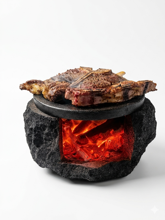 Volcanic stone griddle