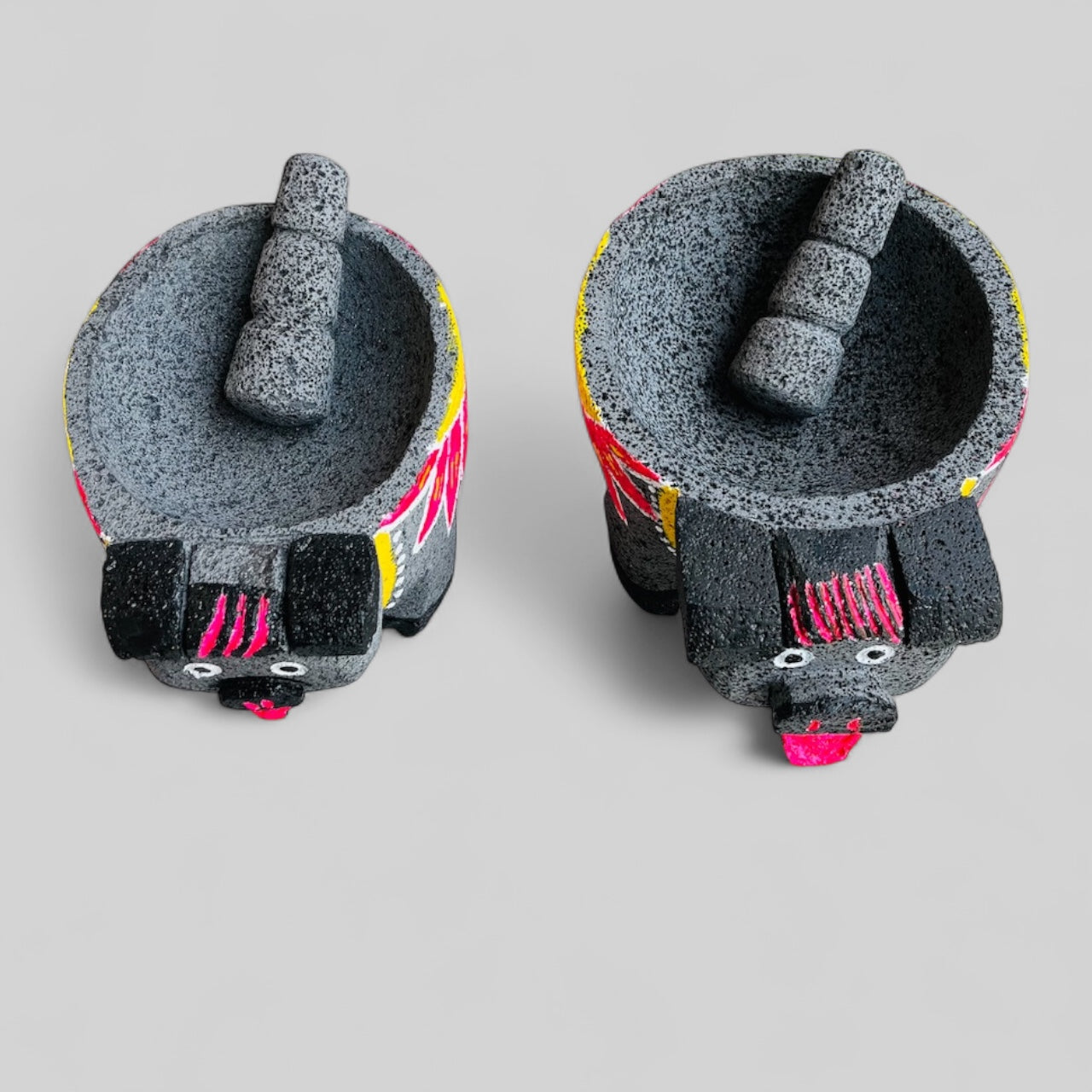 Molcajete de Marranita Pintada  🐷🌺 1.5 y 2 Litros