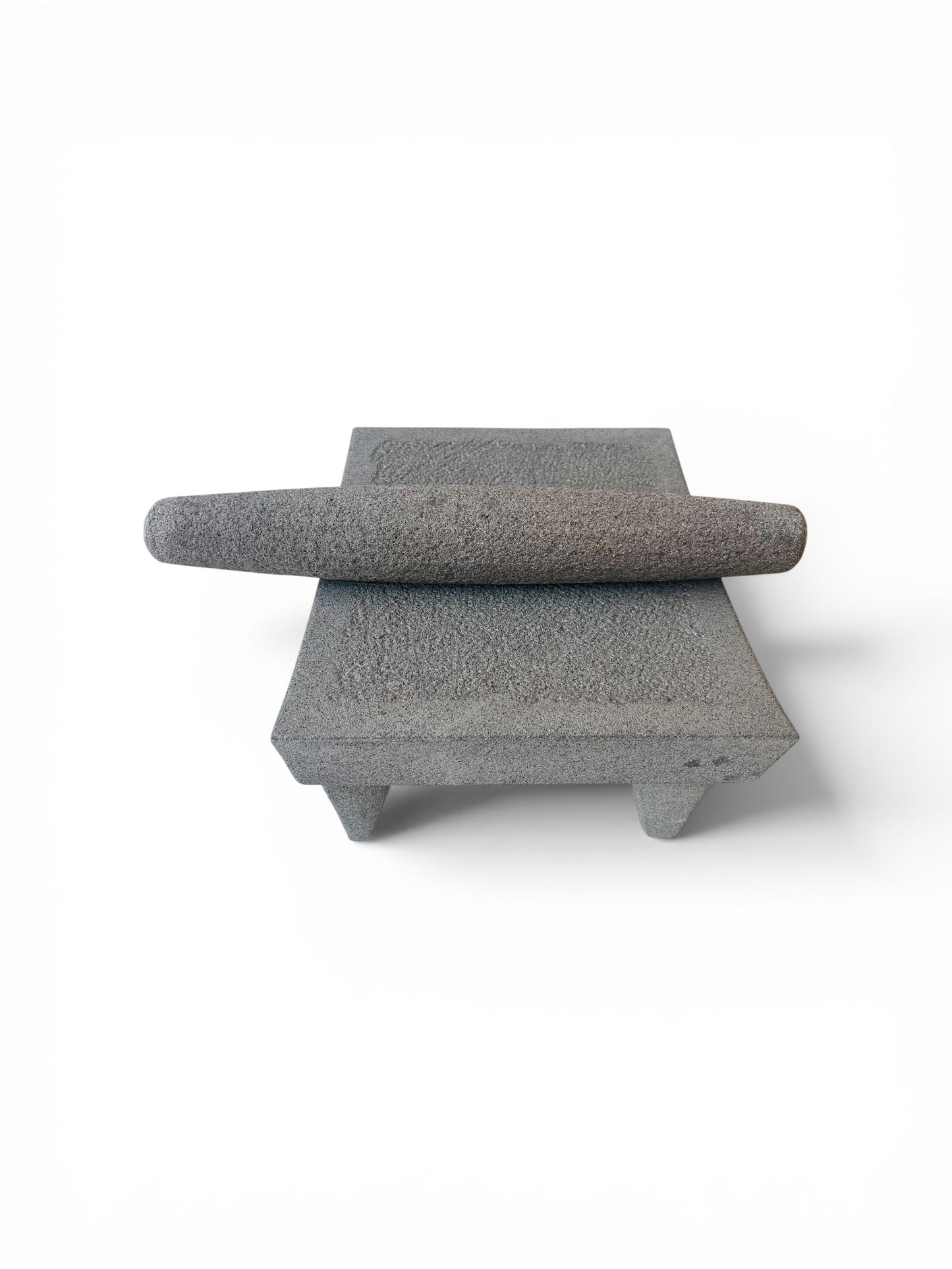 Metate de piedra Recinto volcánico 15 pulgadas