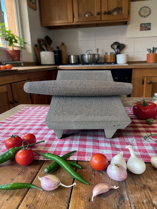 15-Inch Volcanic Recinto Stone Metate